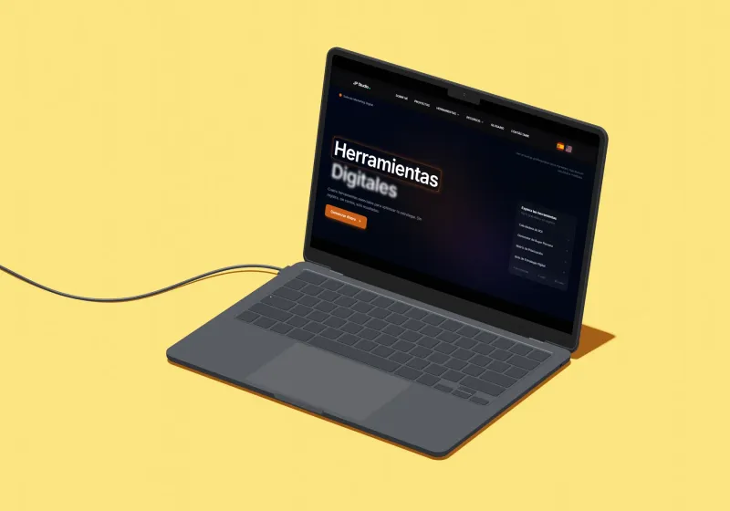 Laptop con proyecto