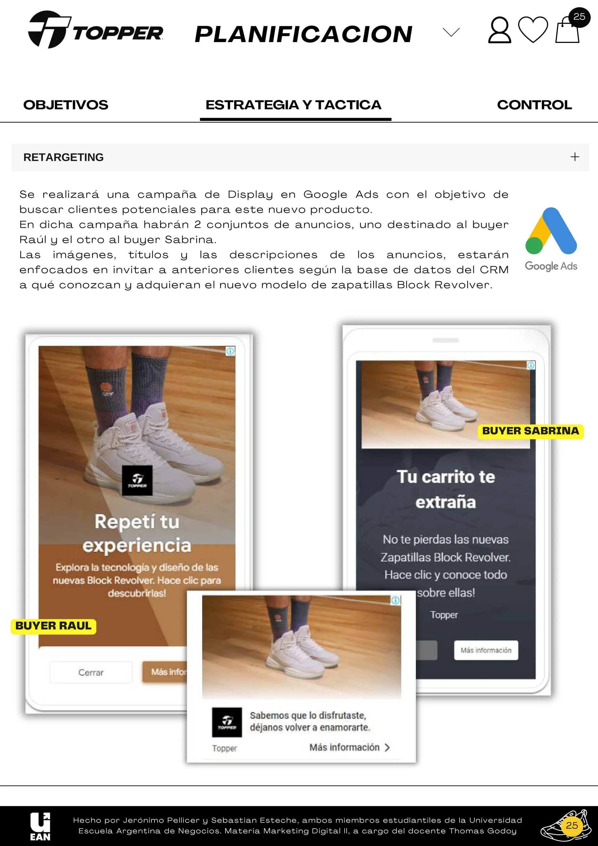 Métricas de control para reconocimiento y alcance