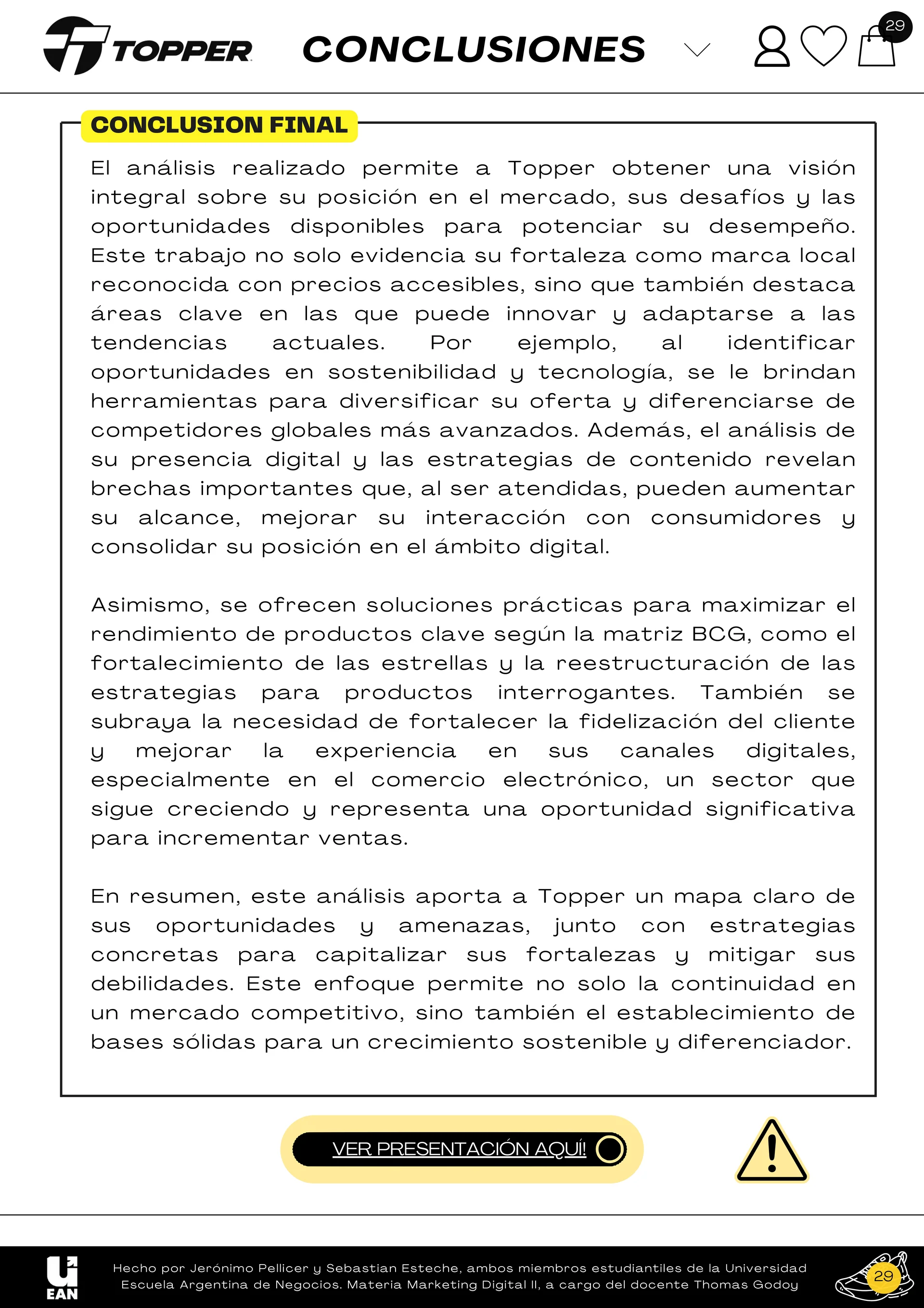 Cierre final y próximos pasos del plan